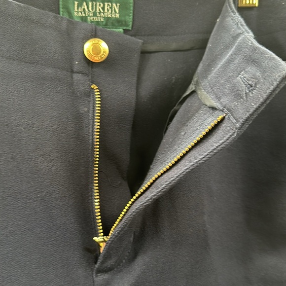 Lauren Ralph Lauren Womens Navy Blue Pants Size 8 Petite - Picture 7 of 9